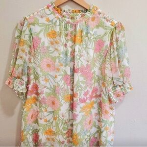 Vince Camuto Floral Blouse - Multicolor
